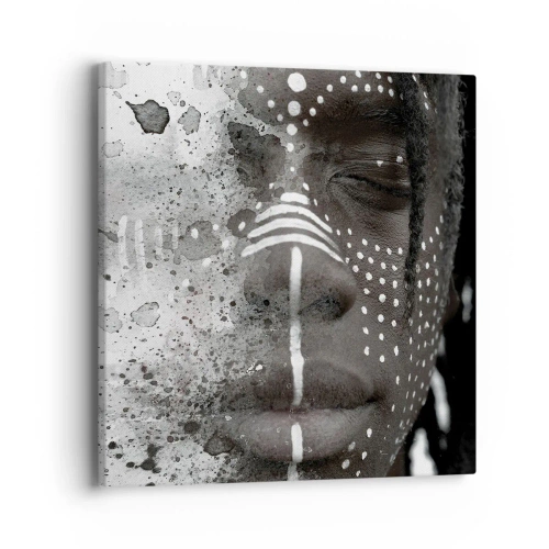 Bild auf Leinwand - Leinwandbild - Entdecke den Urgeist - 40x40 cm