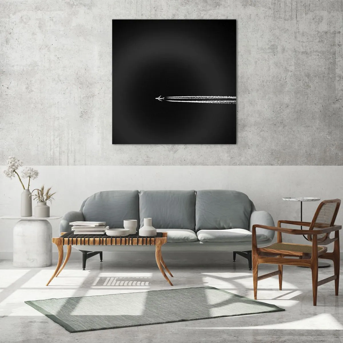 Glasbild - Bild auf glas - In eine andere Dimension - 50x50 cm