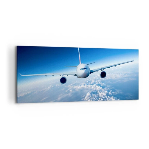 Bild auf Leinwand - Leinwandbild - Ich fliege, weil ich es kann - 100x40 cm