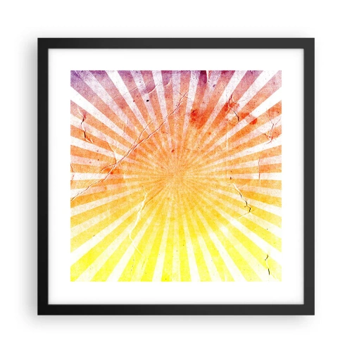 Poster in einem schwarzem Rahmen - Sonnenaufgänge und Sonnenuntergänge - 40x40 cm