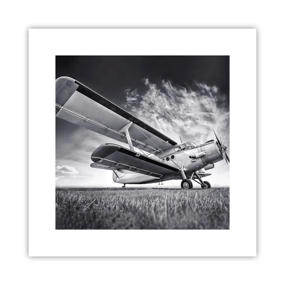 Poster - Der geflügelte Wanderer - 30x30 cm