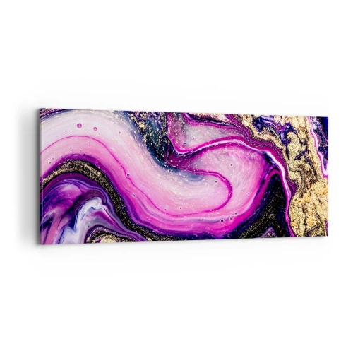 Bild auf Leinwand - Leinwandbild - Ein Moment hinter den Kulissen - 100x40 cm