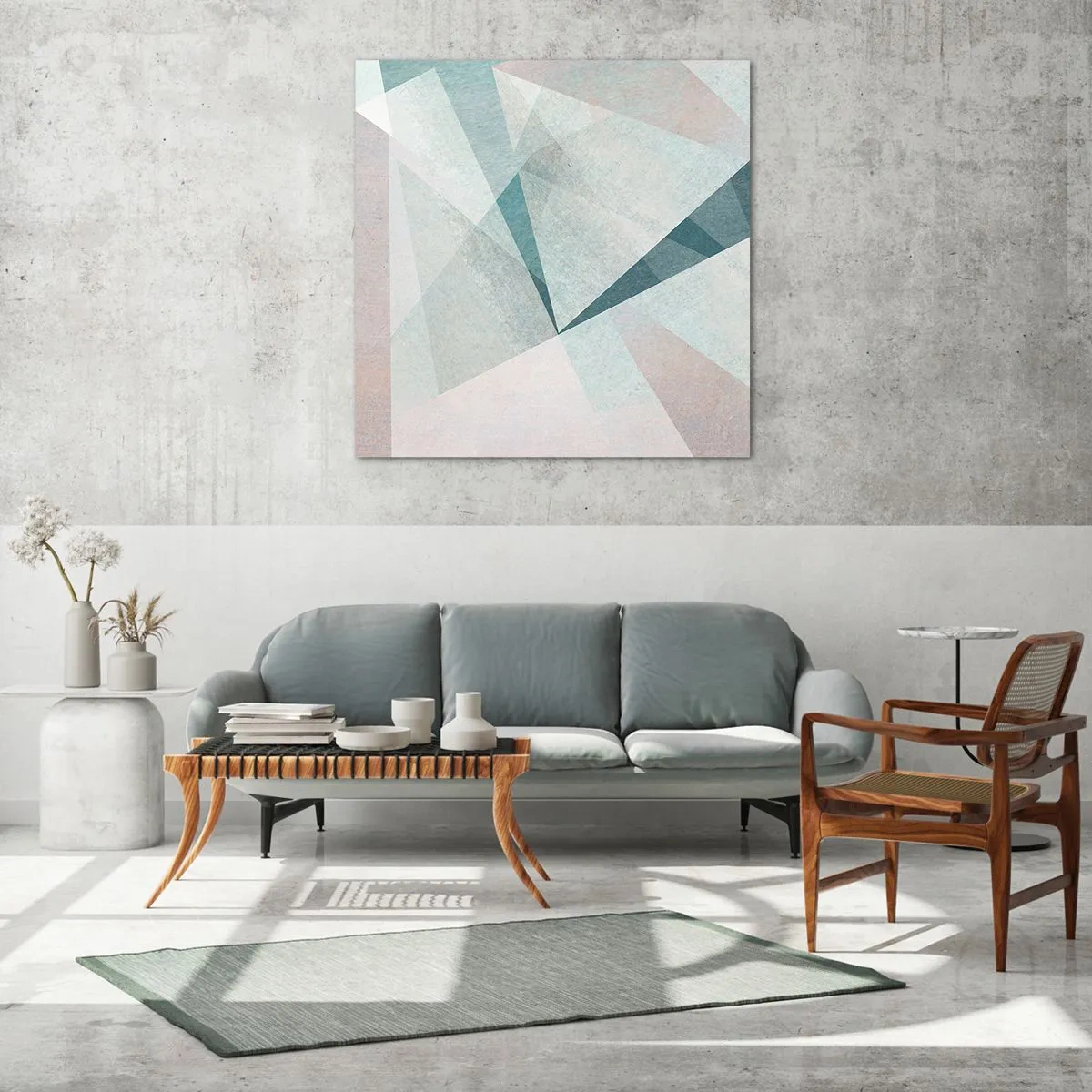 Glasbild - Bild auf glas - Einfach aber dynamisch - 50x50 cm