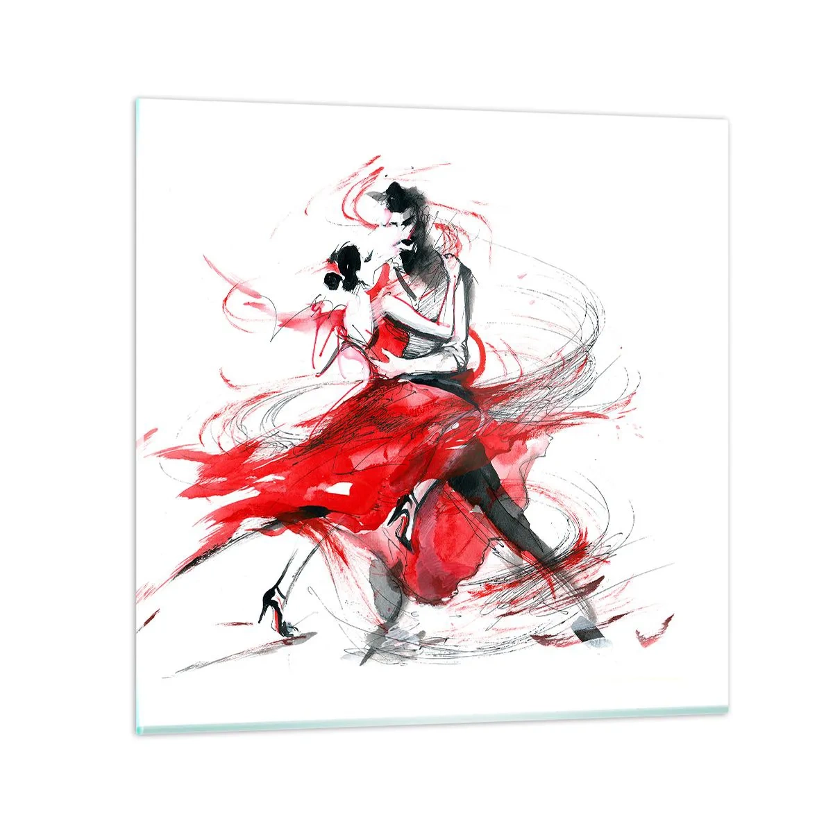 Glasbild - Bild auf glas - Tango – der Rhythmus der Leidenschaft - 60x60 cm