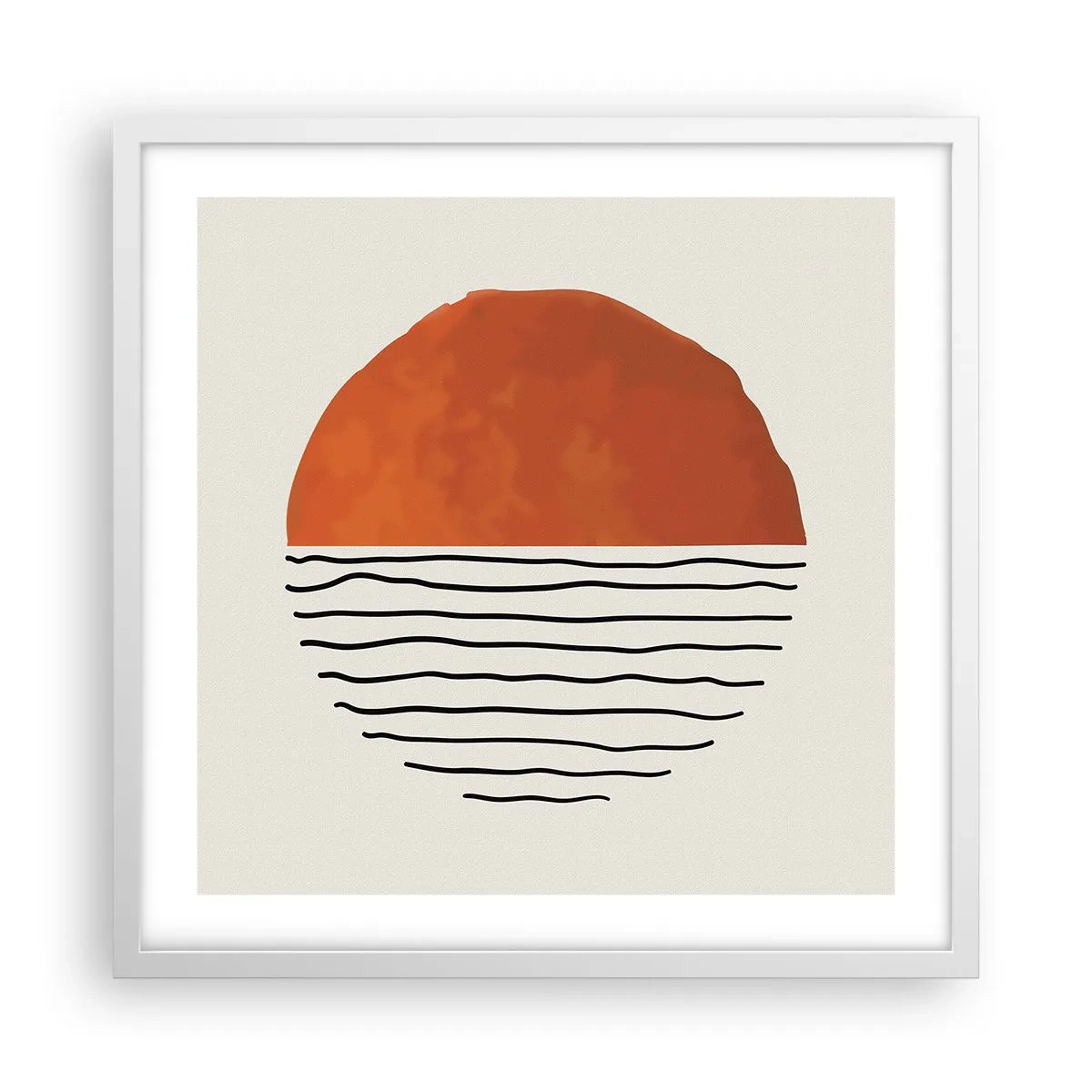Poster in einem weißen Rahmen - Im japanischen Klima - 50x50 cm