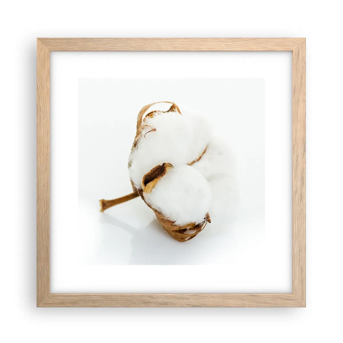 Poster in einem Rahmen aus heller Eiche - Von Natur aus weich - 30x30 cm