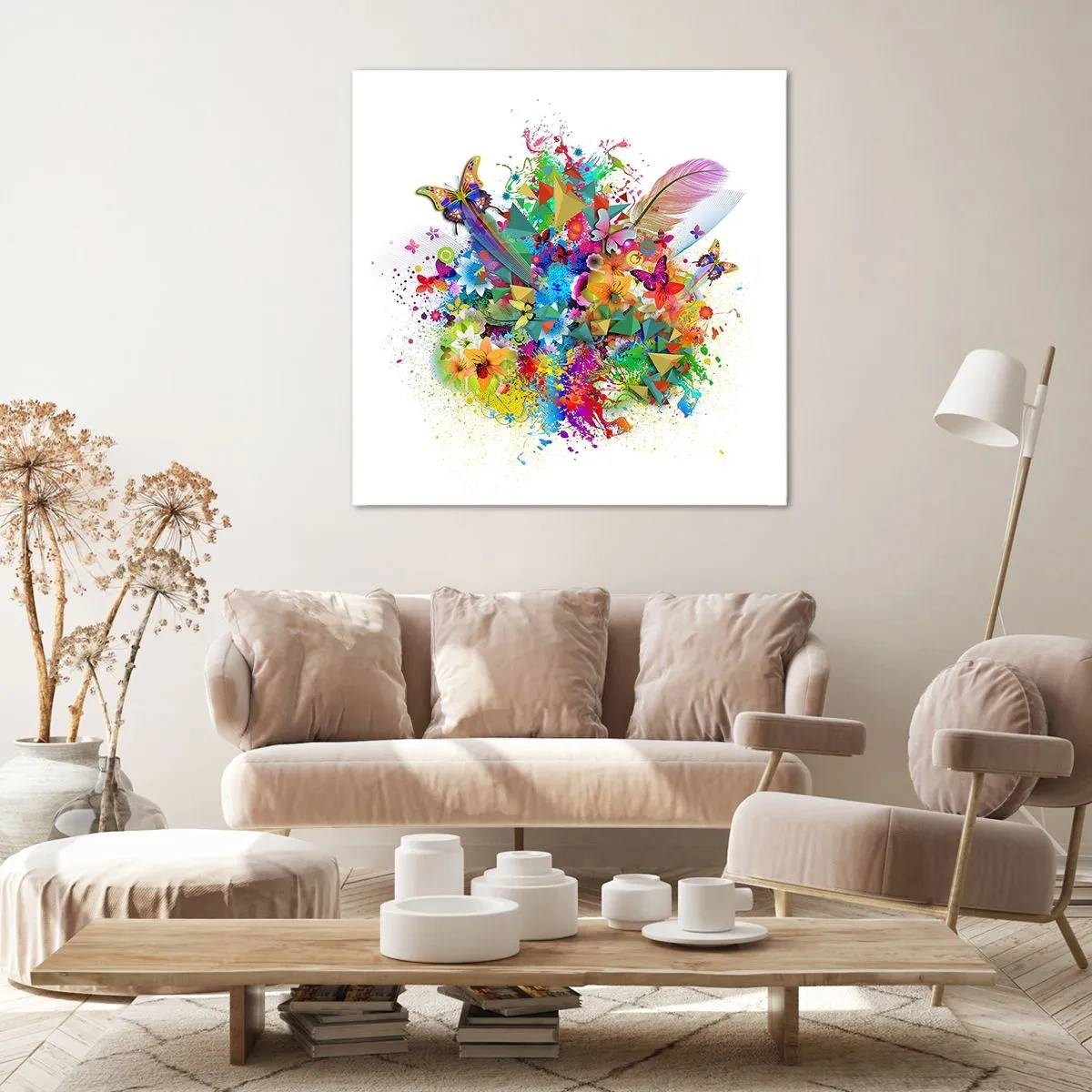 Bild auf Leinwand - Leinwandbild - Ein Strauß Freude - 50x50 cm