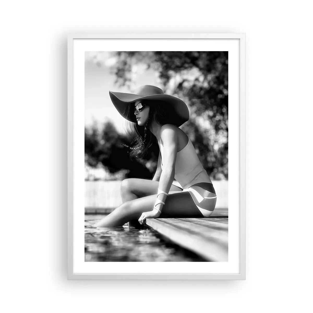 Poster in einem weißen Rahmen - Sommertraum - 50x70 cm