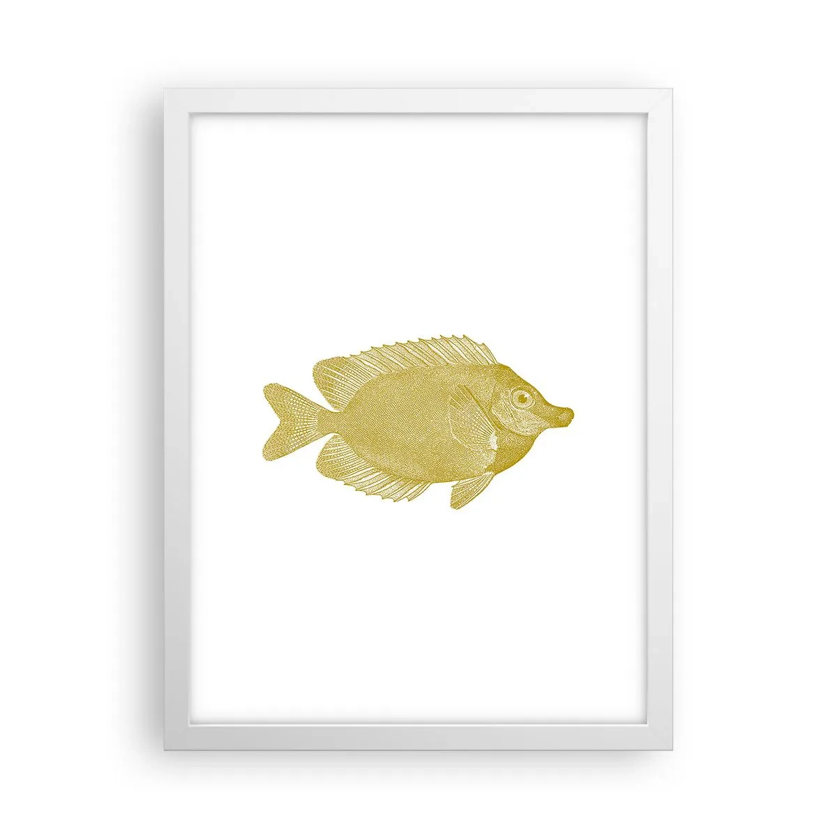 Poster in einem weißen Rahmen - Fisch und das war’s - 30x40 cm