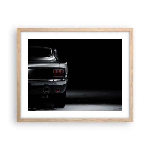 Poster in einem Rahmen aus heller Eiche - Charme des Klassikers - 50x40 cm