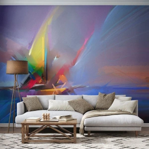 Maßgeschneiderte Fototapete Premium Canvas - Propeller wie ein Vogel - Abstraktion, Stück, Segelboot