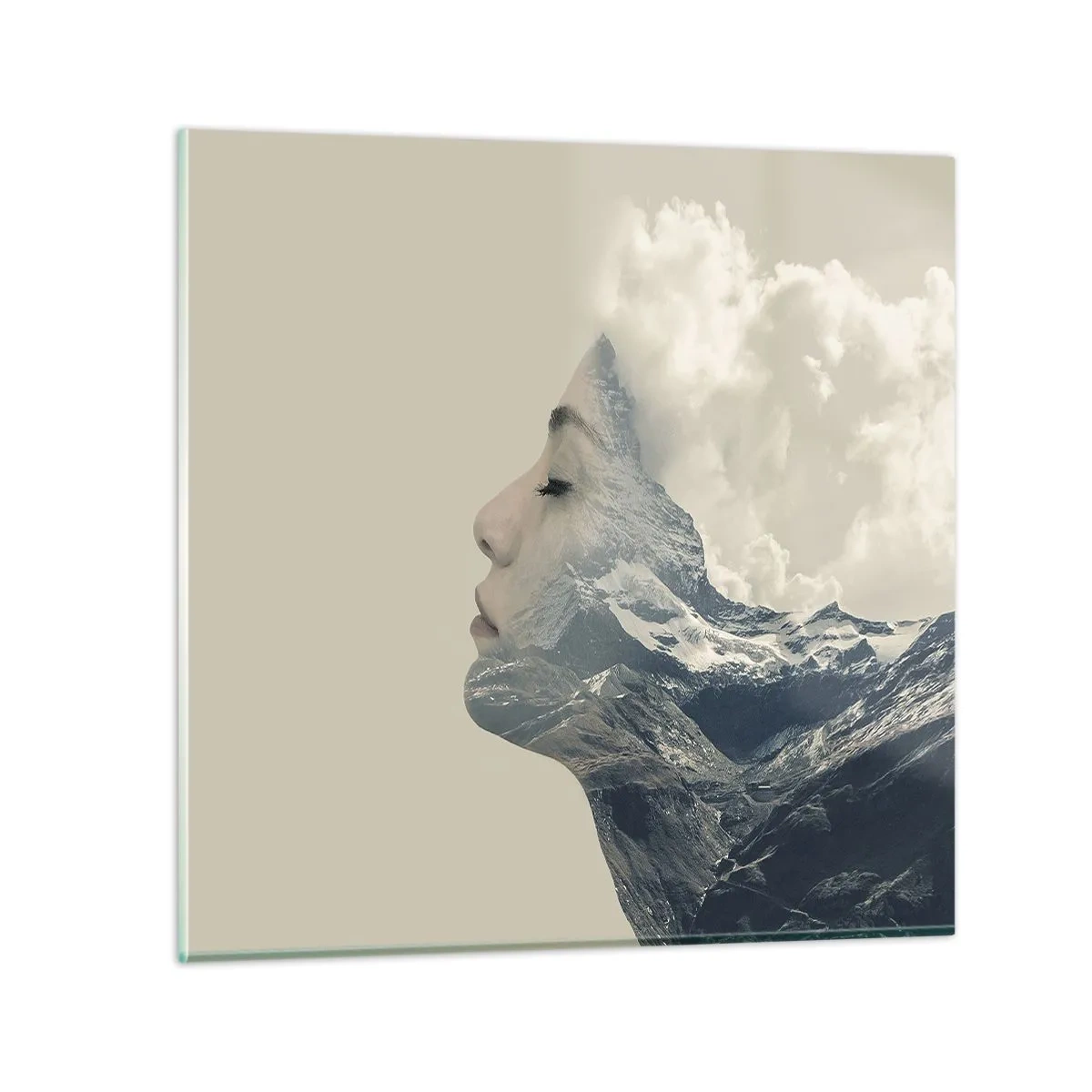 Glasbild - Bild auf glas - Die Schönheit der Elemente der Natur - 60x60 cm