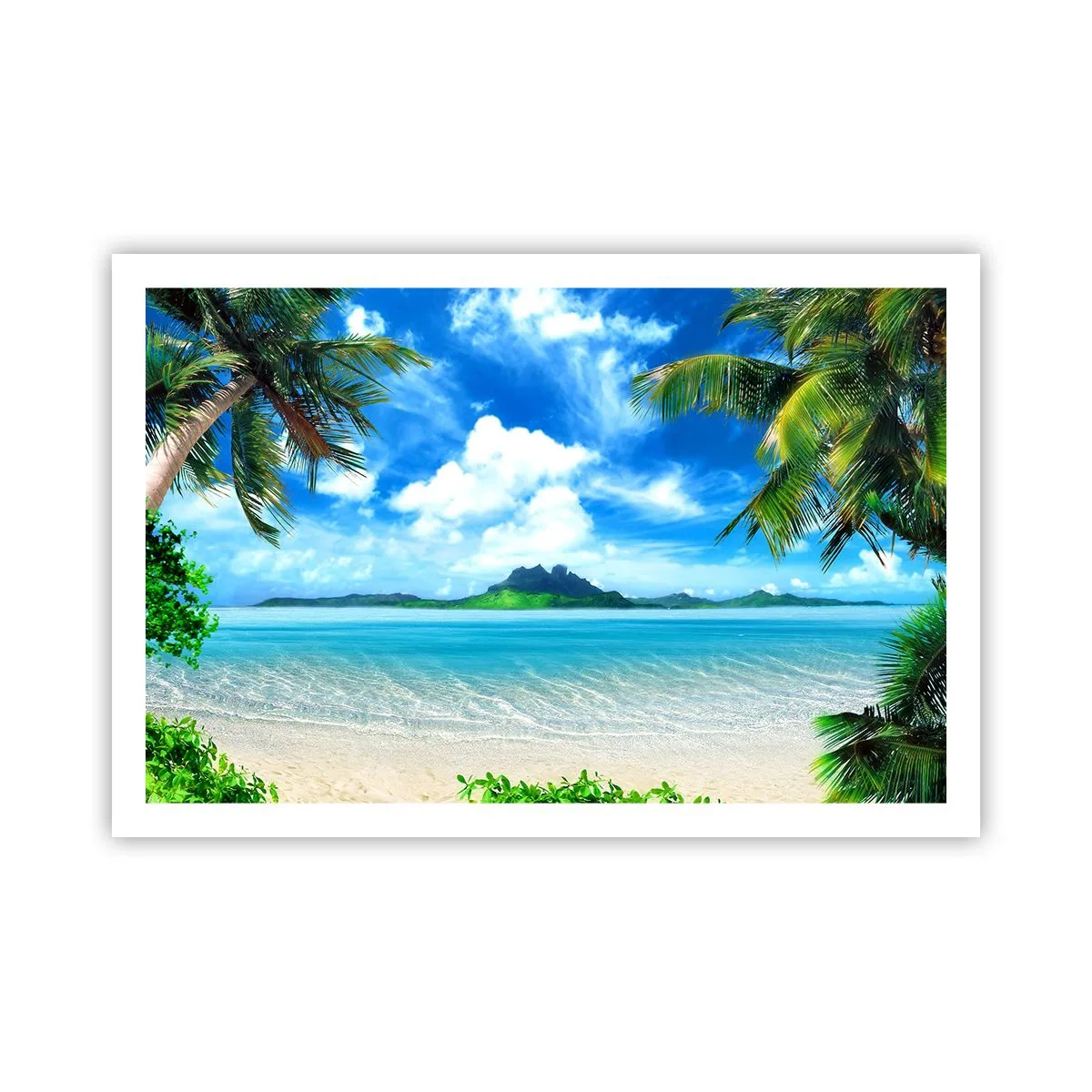 Poster - Das Azurblau der Tropen - 91x61 cm