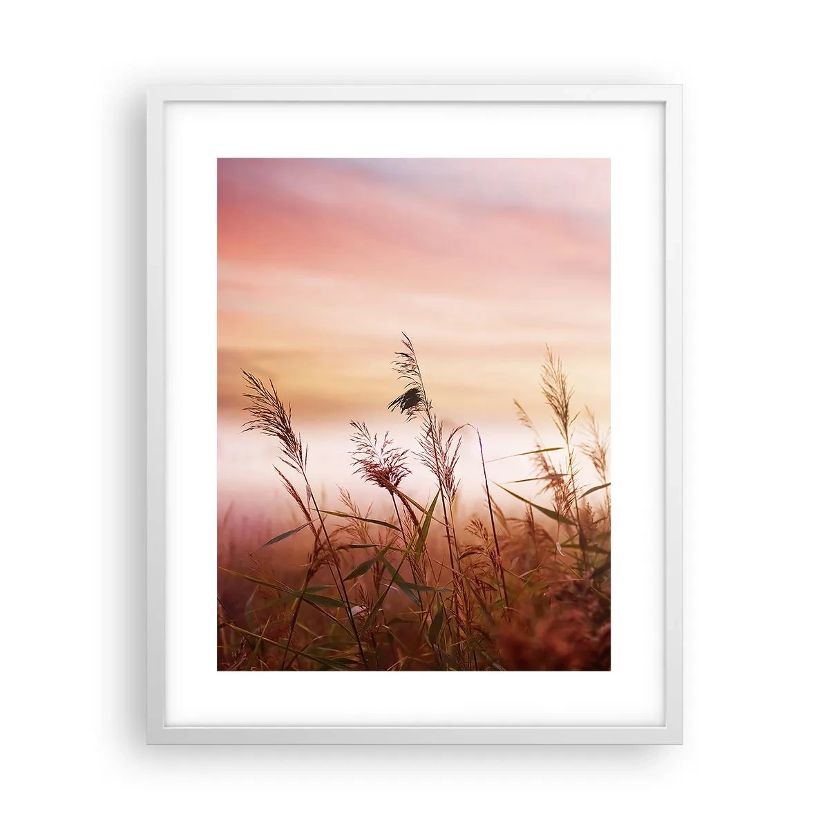Poster in einem weißen Rahmen - Drachen, Löwenzahn, Wind - 40x50 cm