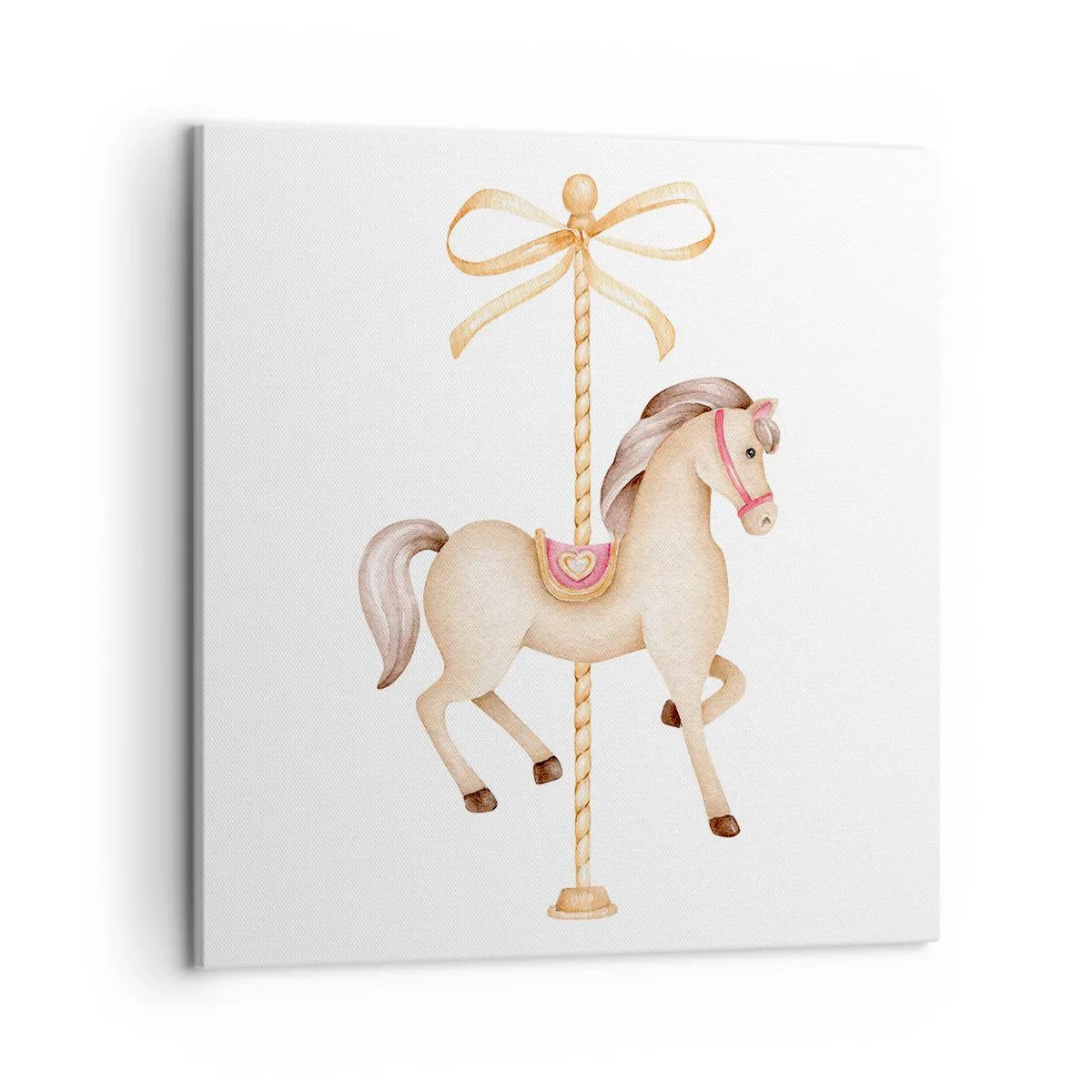 Bild auf Leinwand - Leinwandbild - Anmutiger Trab - 50x50 cm