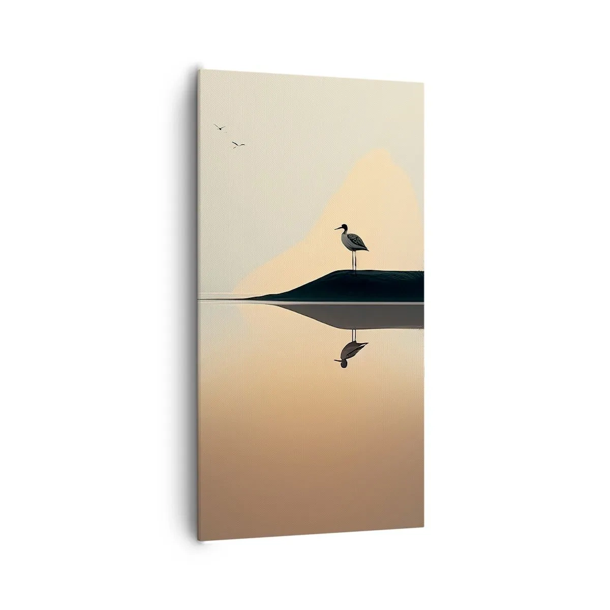 Bild auf Leinwand - Leinwandbild - Herr am See - 65x120 cm