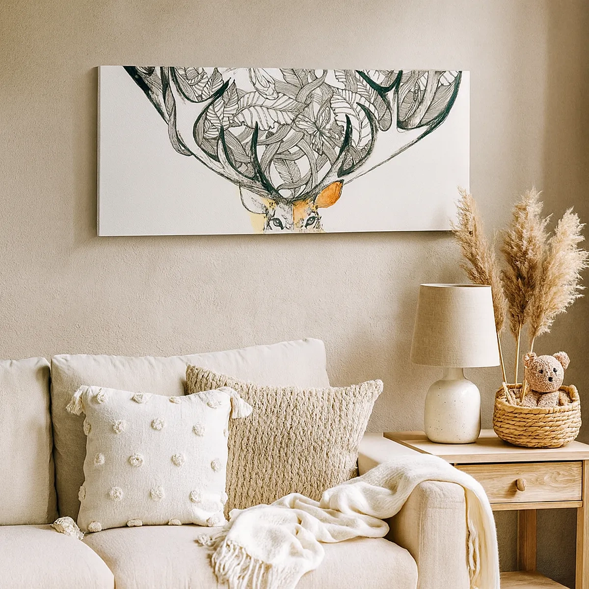 Bild auf Leinwand - Leinwandbild - Ecken des Überflusses - 30x30 cm