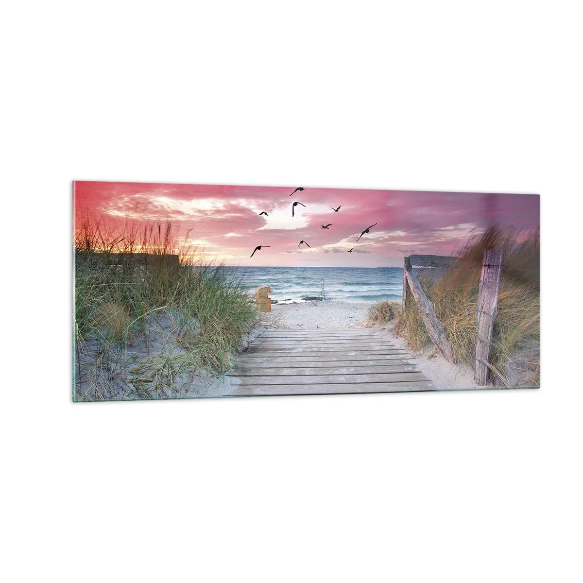 Glasbild - Bild auf glas - Baltischer Eindruck - 100x40 cm