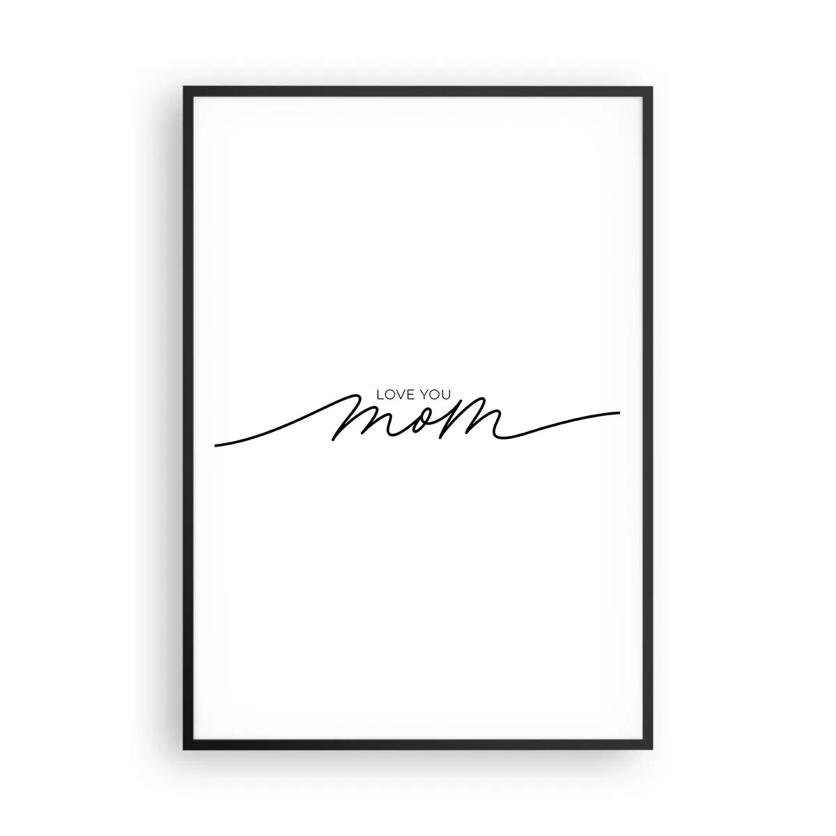 Poster in einem schwarzem Rahmen - Große Emotionen - 70x100 cm