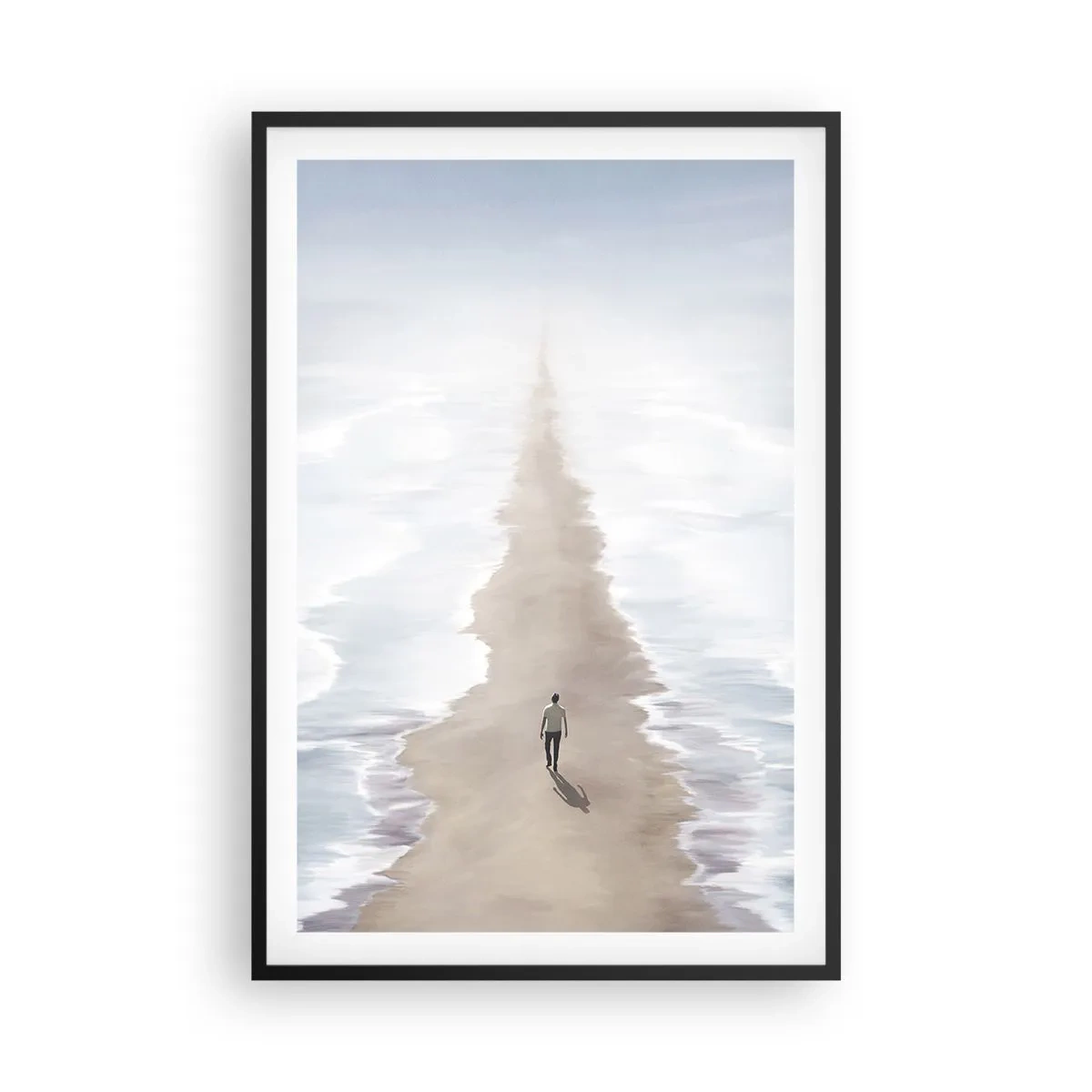 Poster in einem schwarzem Rahmen - Glänzende Zukunft - 61x91 cm