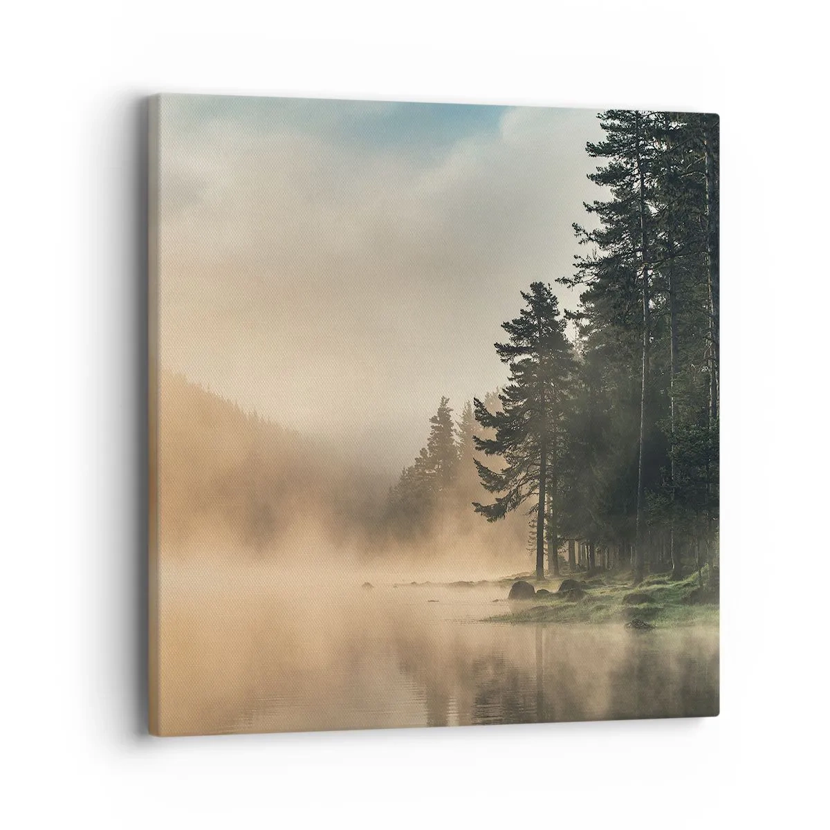 Bild auf Leinwand - Leinwandbild - Die Geburt des Tages - 40x40 cm