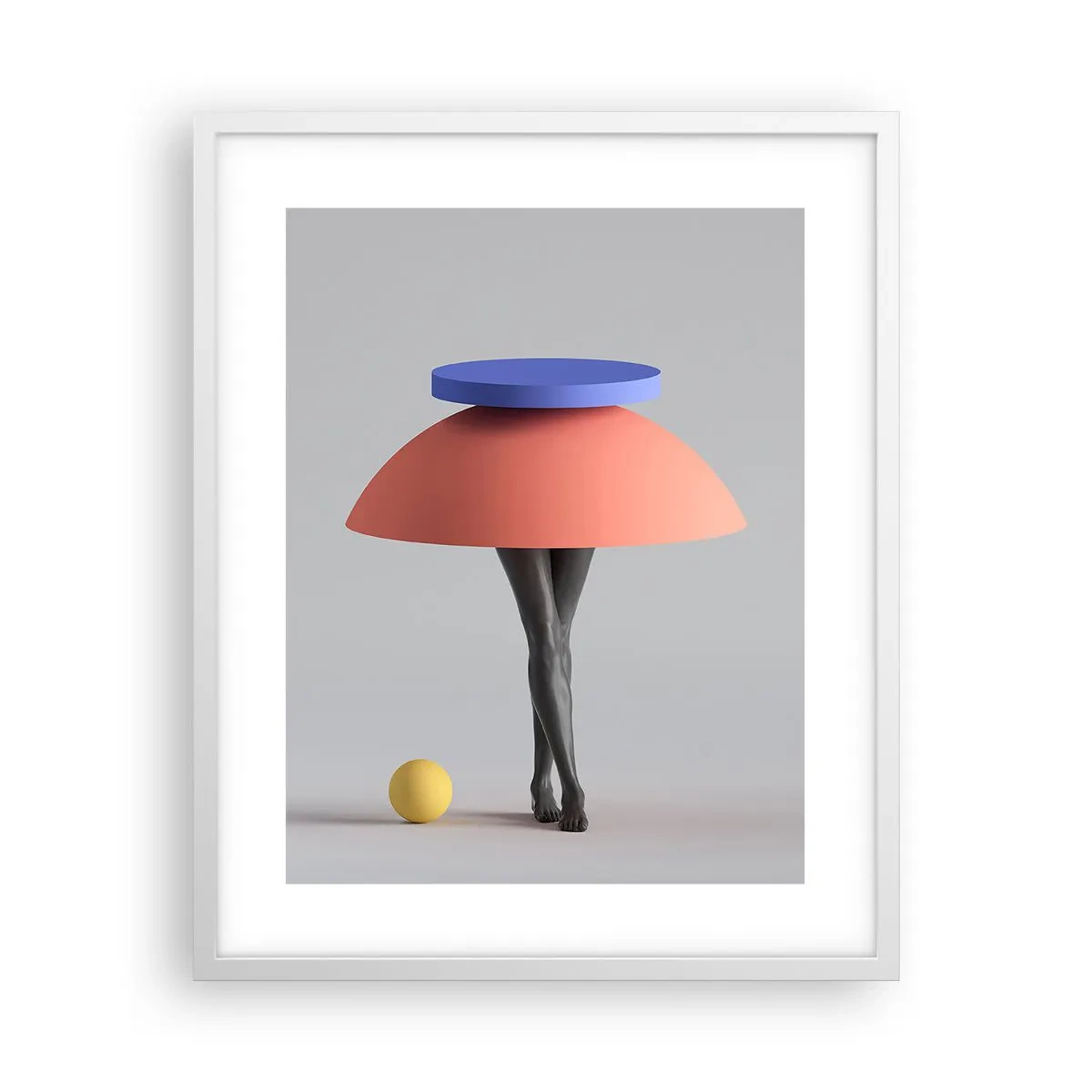 Poster in einem weißen Rahmen - Surrealistische Komposition - 40x50 cm