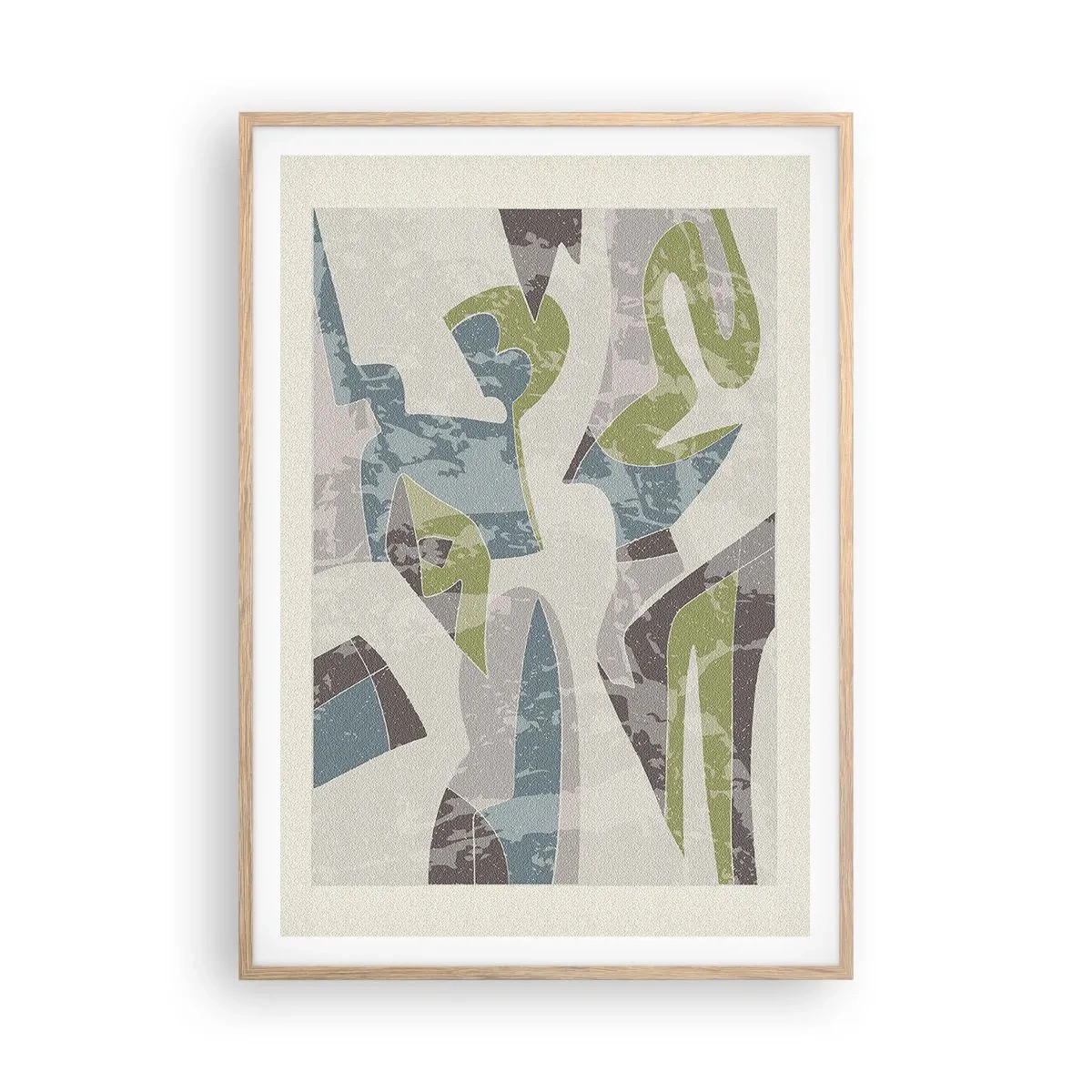 Poster in einem Rahmen aus heller Eiche - Komposition hinter dem Glas - 70x100 cm