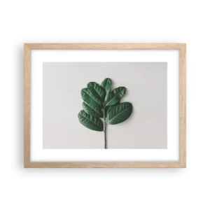 Poster in einem Rahmen aus heller Eiche - Eine Zeichnung purer Natur - 40x30 cm