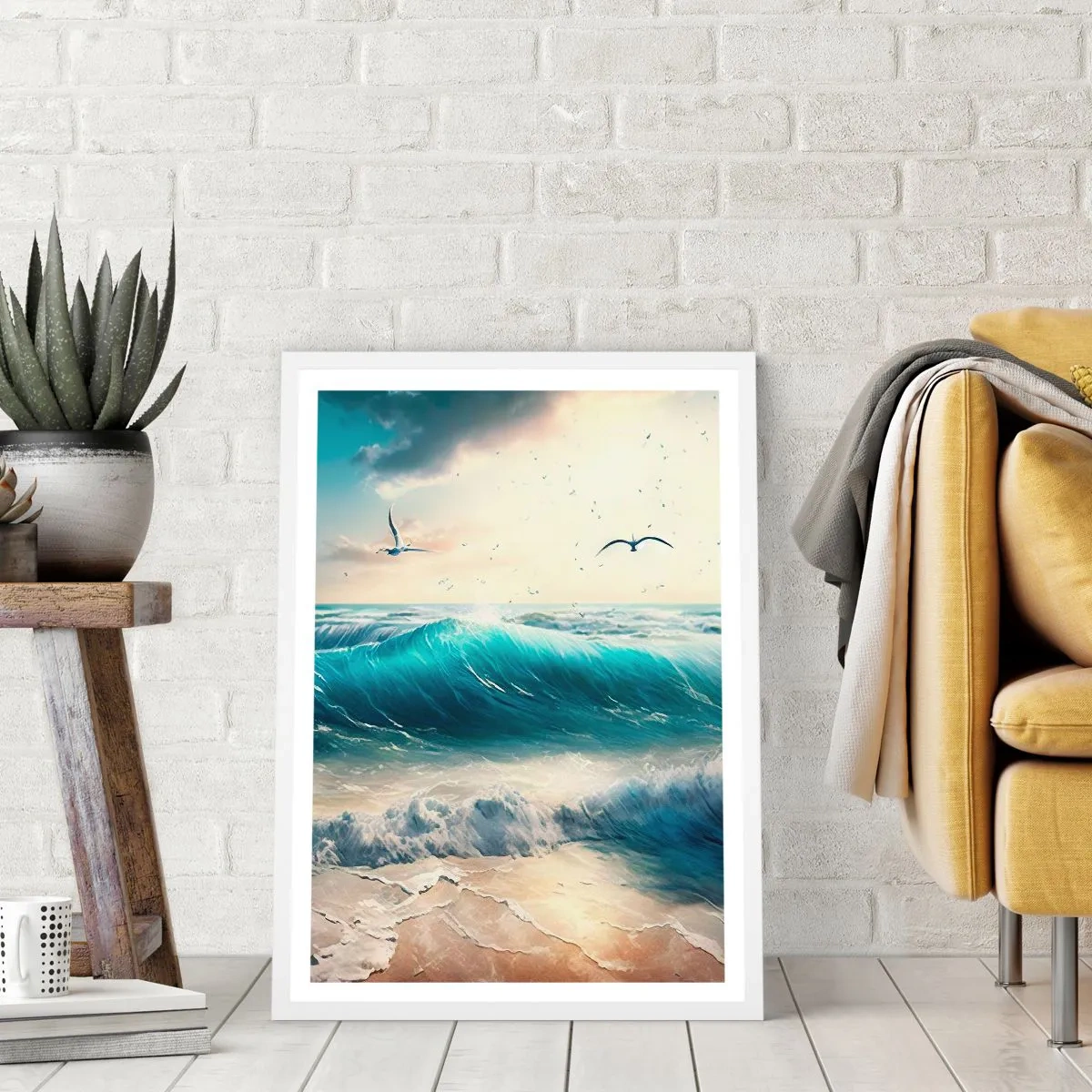 Poster in einem weißen Rahmen - Es summt nur für dich - 61x91 cm