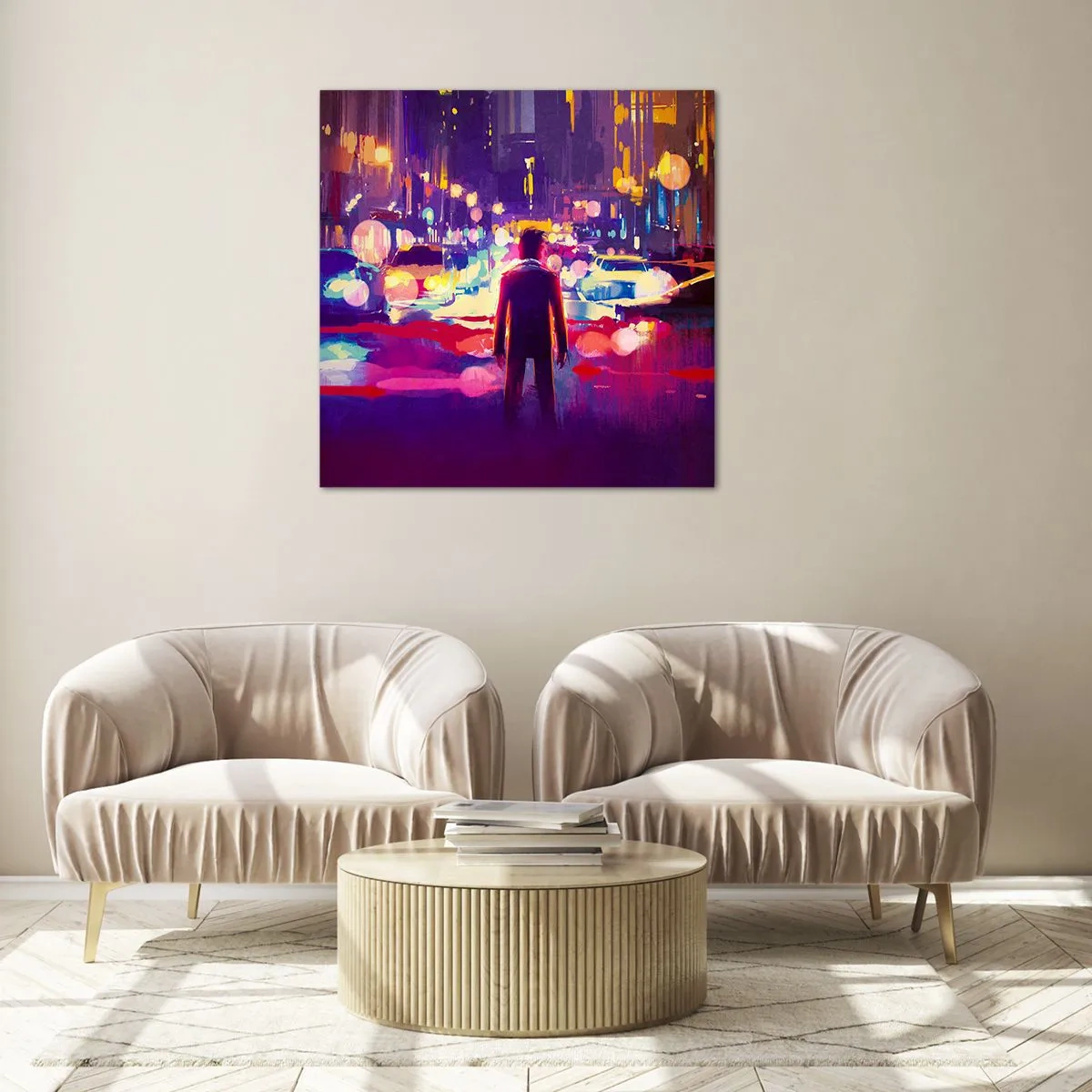 Glasbild - Bild auf glas - Eingetaucht in das Licht - 30x30 cm