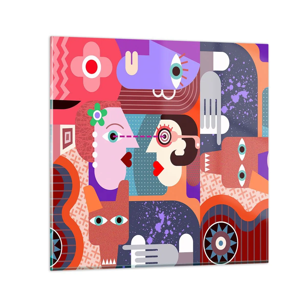 Glasbild - Bild auf glas - Augenhöhe - 30x30 cm