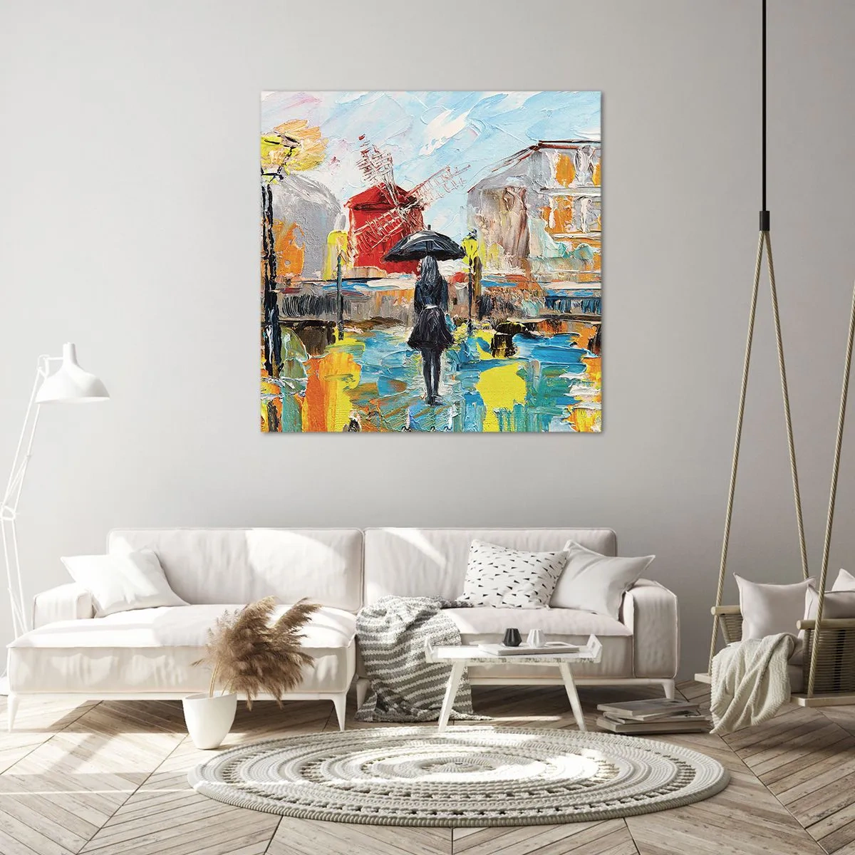 Bild auf Leinwand - Leinwandbild - Pariser Legenden - 30x30 cm