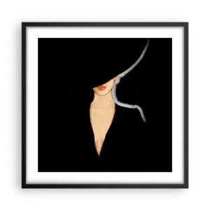 Poster in einem schwarzem Rahmen - Eleganz und Stil - 50x50 cm