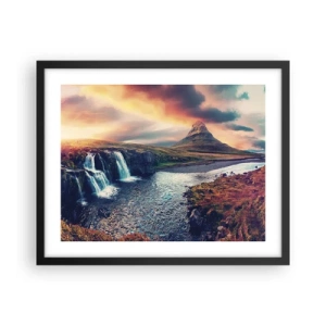 Poster in einem schwarzem Rahmen - In der Majestät der Natur - 50x40 cm
