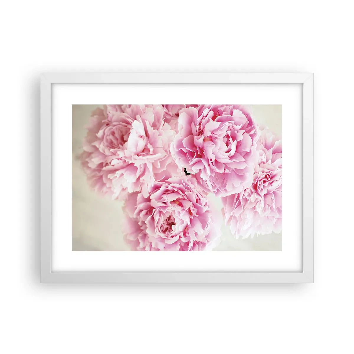 Poster in einem weißen Rahmen - In rosa Glamour - 40x30 cm