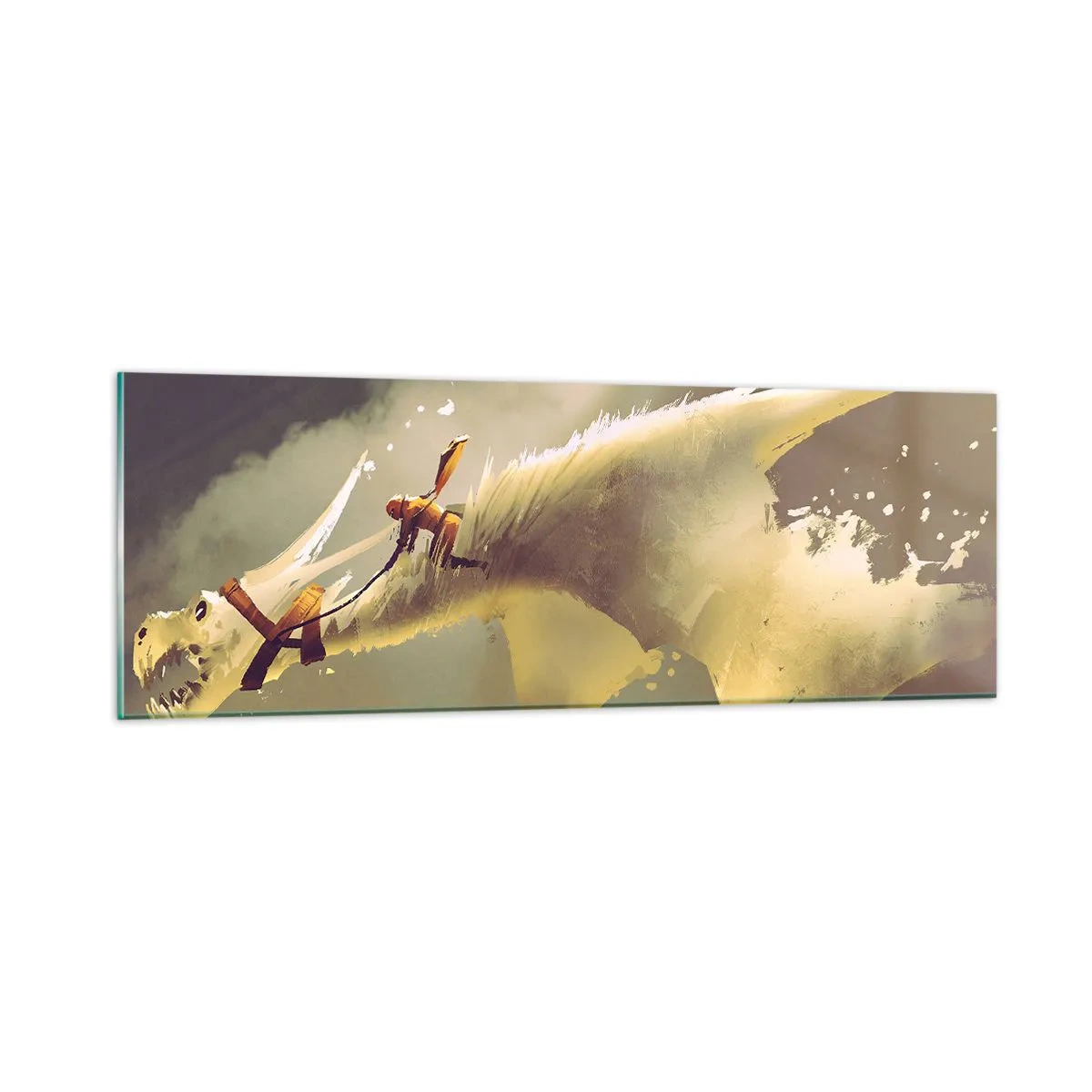 Glasbild - Bild auf glas - Die Welt zur Rettung - 90x30 cm