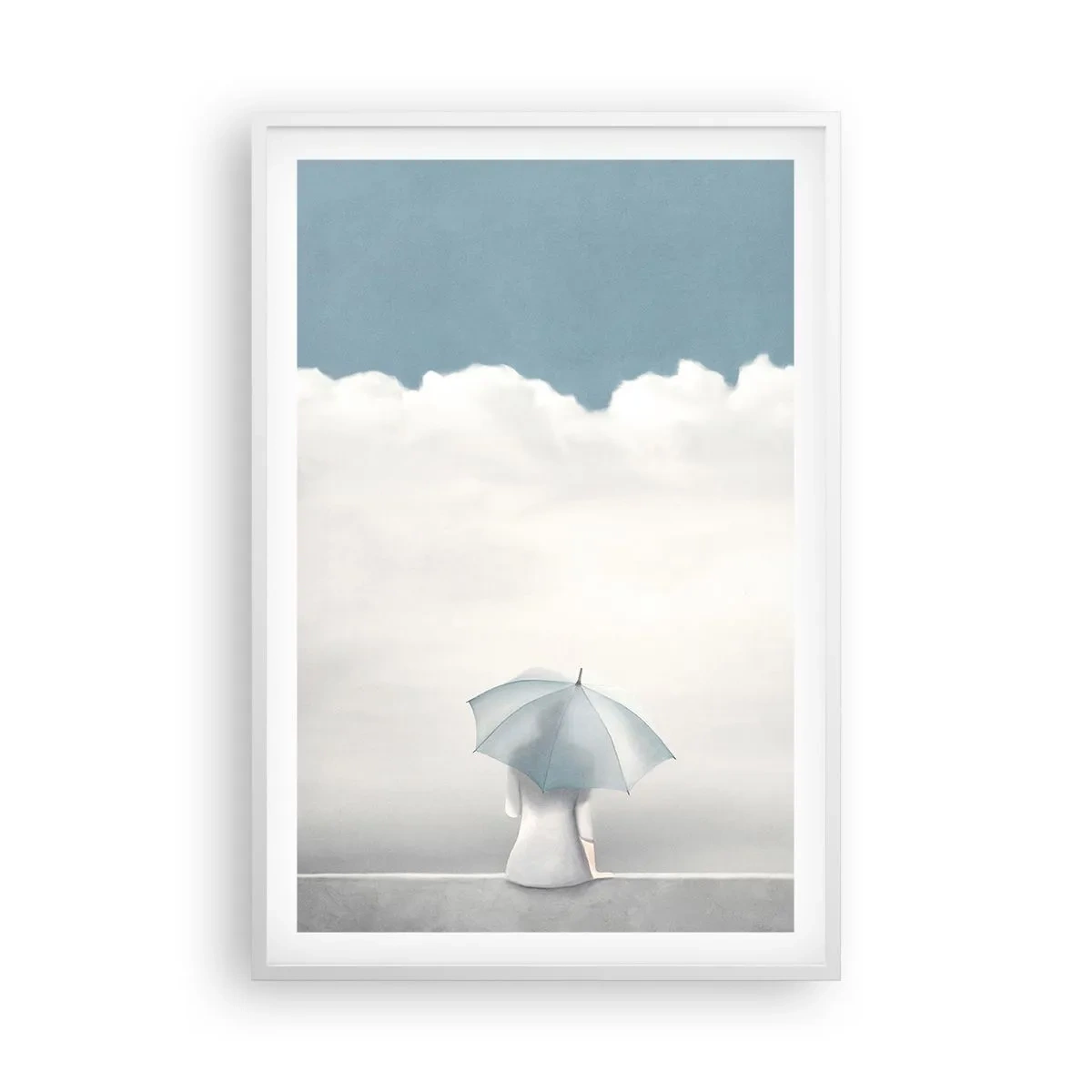 Poster in einem weißen Rahmen - Am Rande der Realität und Träume - 61x91 cm