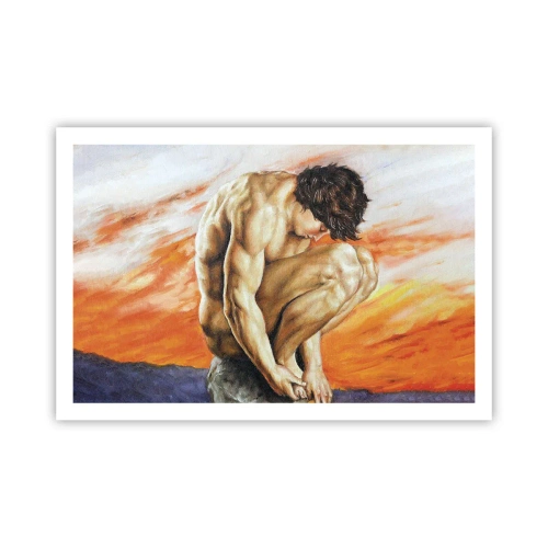 Poster - In sich versunken - 91x61 cm