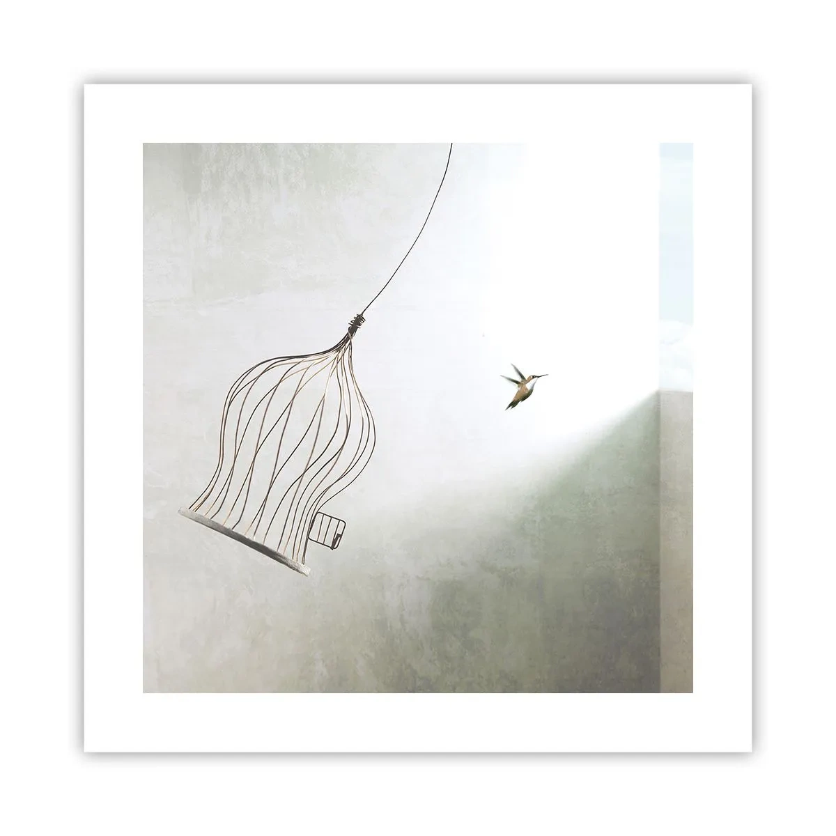 Poster - In seinem Element - 40x40 cm
