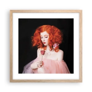 Poster in einem Rahmen aus heller Eiche - Im barocken Stil - 40x40 cm