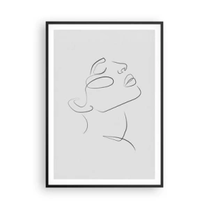 Poster in einem schwarzem Rahmen - Die Drehungen und Wendungen der Träume - 70x100 cm