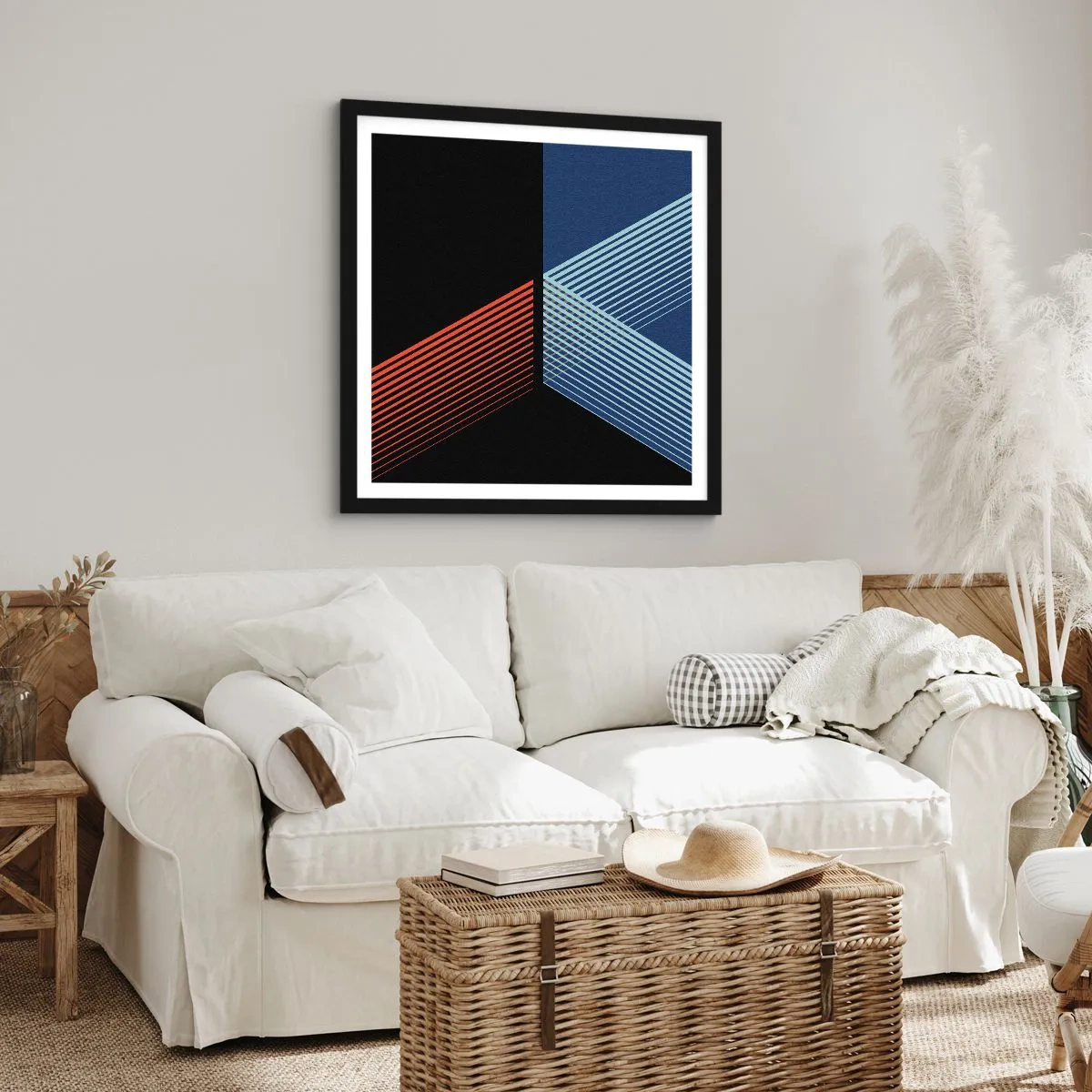 Poster in einem schwarzem Rahmen - Eine einfache Geschichte - 40x40 cm