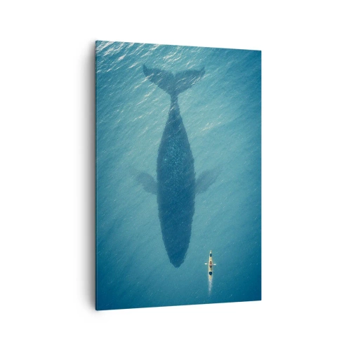 Bild auf Leinwand - Leinwandbild - Treffen am Meer - 70x100 cm