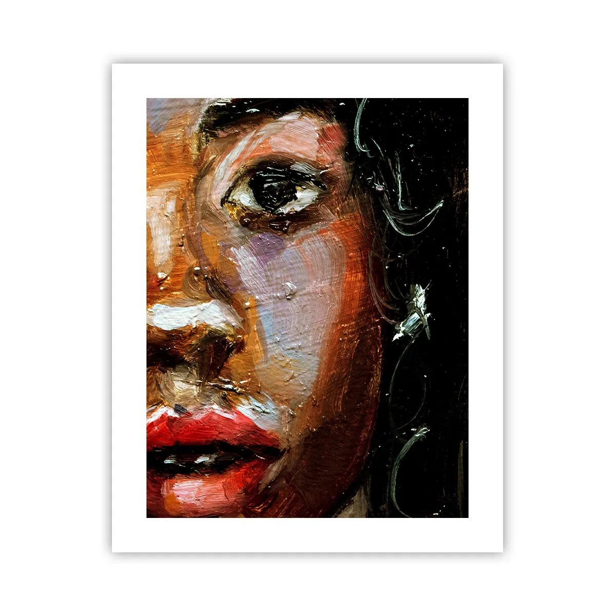 Poster - Schwarz und Glanz - 40x50 cm