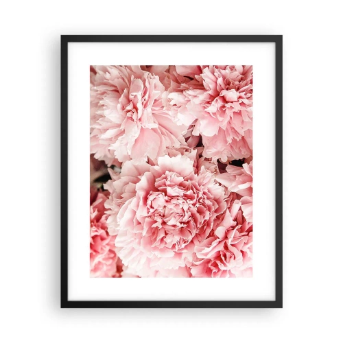 Poster in einem schwarzem Rahmen - Rosa Traum - 40x50 cm