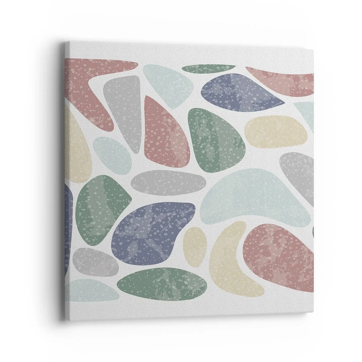 Bild auf Leinwand - Leinwandbild - Mosaik aus pulverförmigen Farben - 40x40 cm