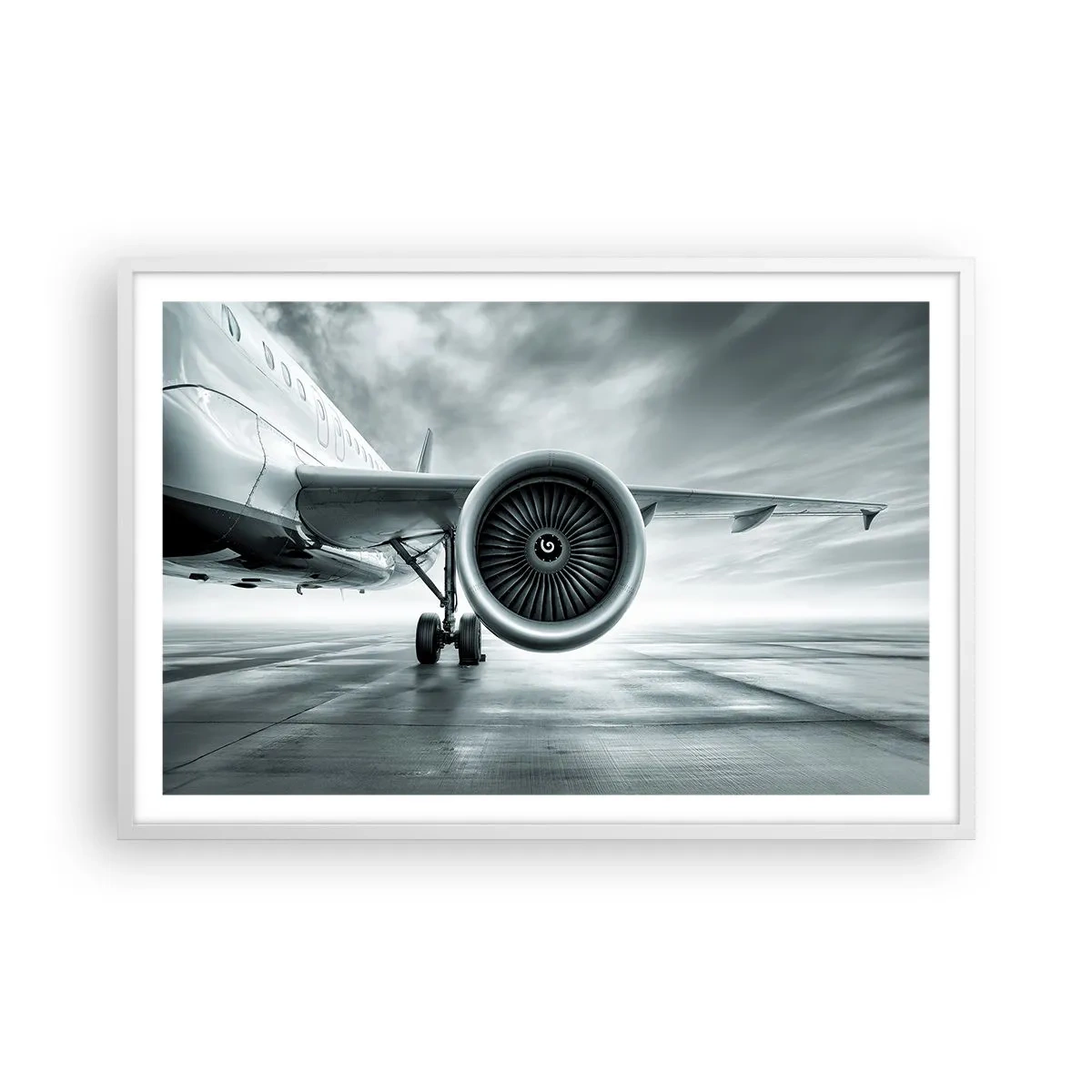 Poster in einem weißen Rahmen - Die Macht ist da! - 91x61 cm