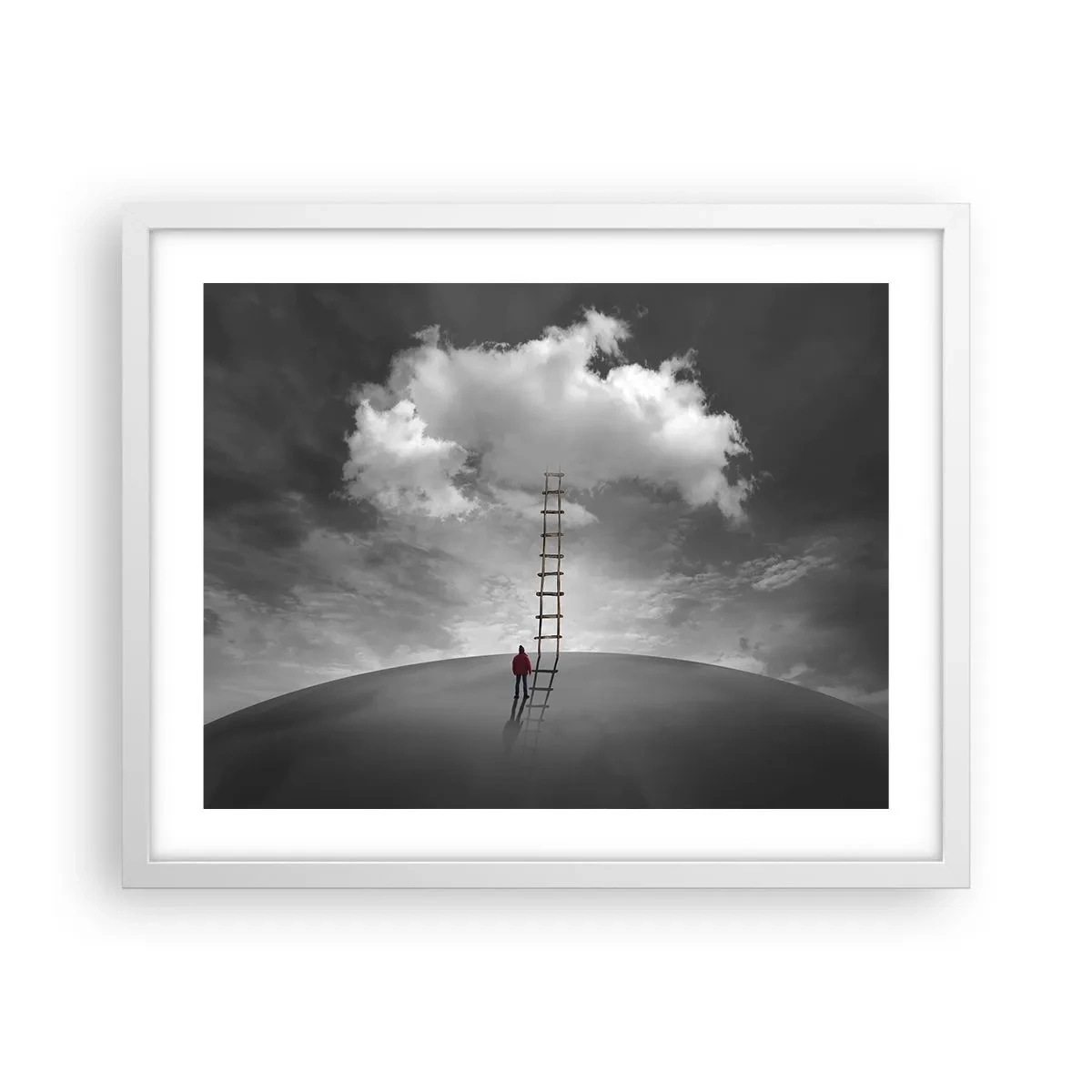 Poster in einem weißen Rahmen - Alles ist möglich - 50x40 cm