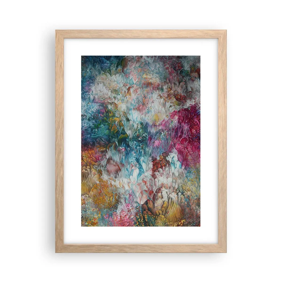 Poster in einem Rahmen aus heller Eiche - In voller Blüte - 30x40 cm