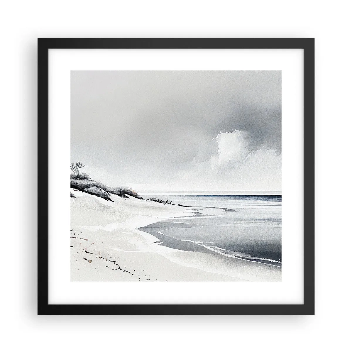 Poster in einem schwarzem Rahmen - Für immer zusammen - 40x40 cm